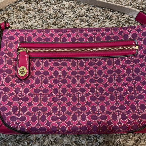 NEW Pink and Gold Coach Crossbody - Picture 7 of 7